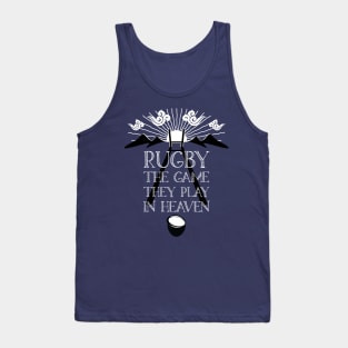 Rugby Game Played In Heaven 3 Tank Top